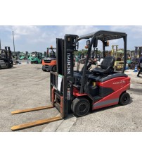 Xe nâng điện 2.5 tấn Nichiyu FB25PN-80-300SF, dịch giá, xe nâng Nhật bãi đời cao 2021. Sử dụng bình ắc quy Hitachi Lifttop VSI565. Xe nâng điện Nichiyu tại KCN Đồng Văn, Hà Nam